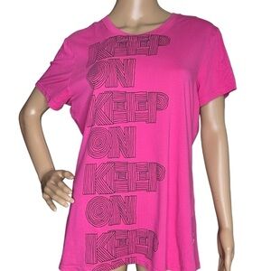 Nike Keep On dri-fit pink crew neck tee XL
